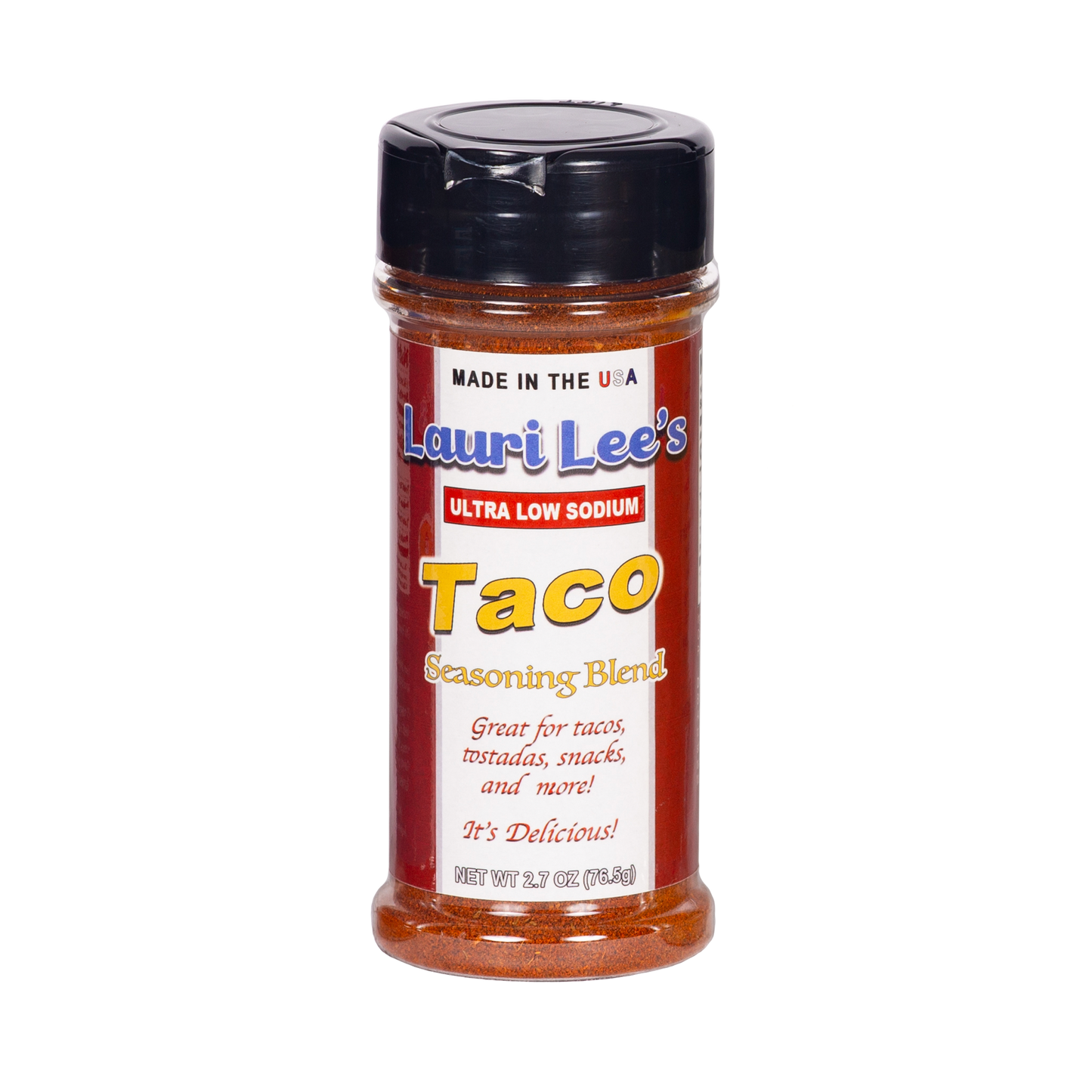 Lauri Lee's Ultra Low Sodium Taco Seasoning Blend - 3.5mg Sodium Per Serving - Made in USA - Delicious on Tacos, Seafood, Snacks, and More!