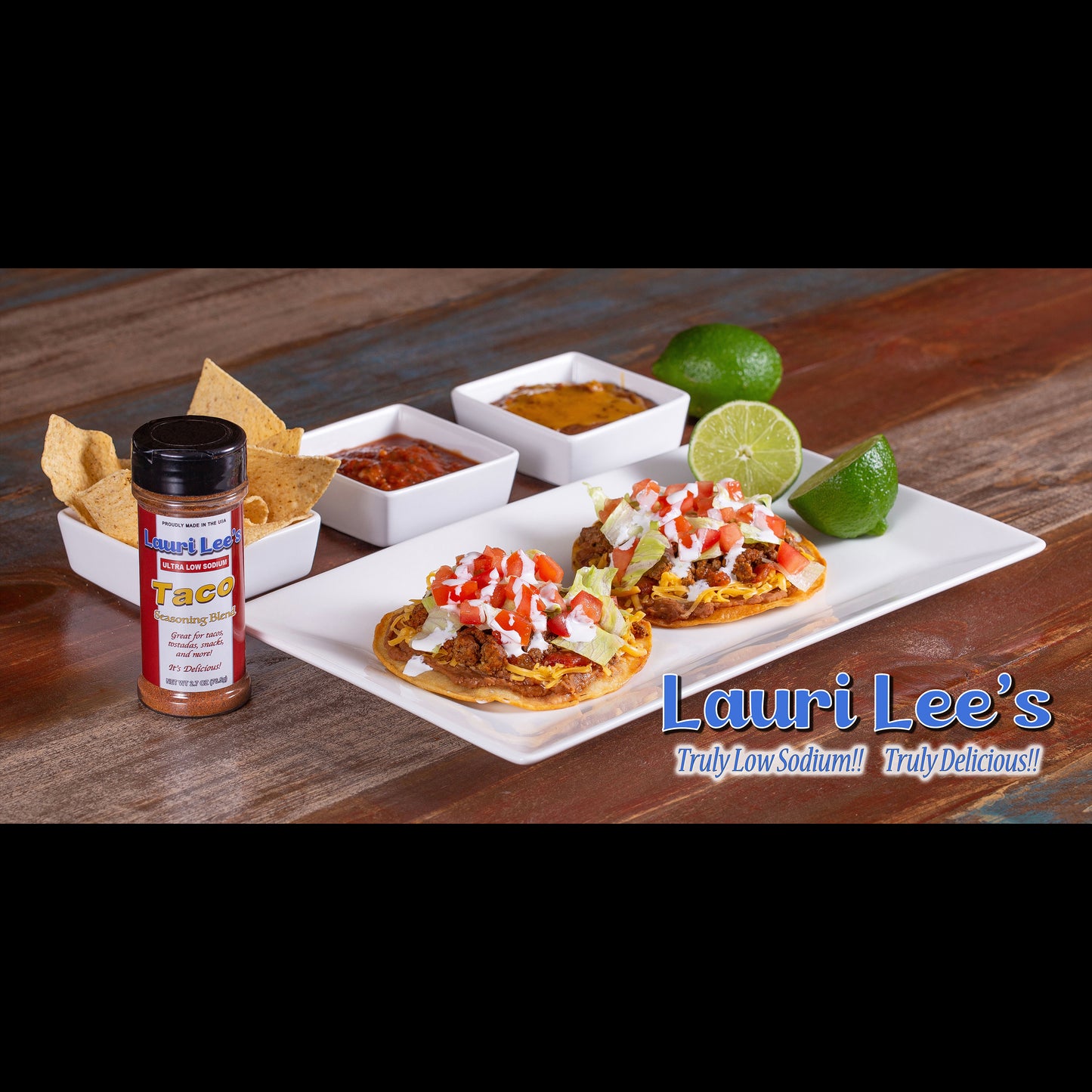 Lauri Lee's Ultra Low Sodium Taco Seasoning Blend - 3.5mg Sodium Per Serving - Made in USA - Delicious on Tacos, Seafood, Snacks, and More!