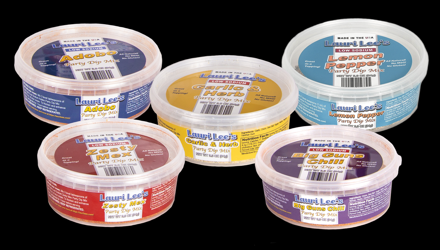 Low Sodium Party Dip Mixes